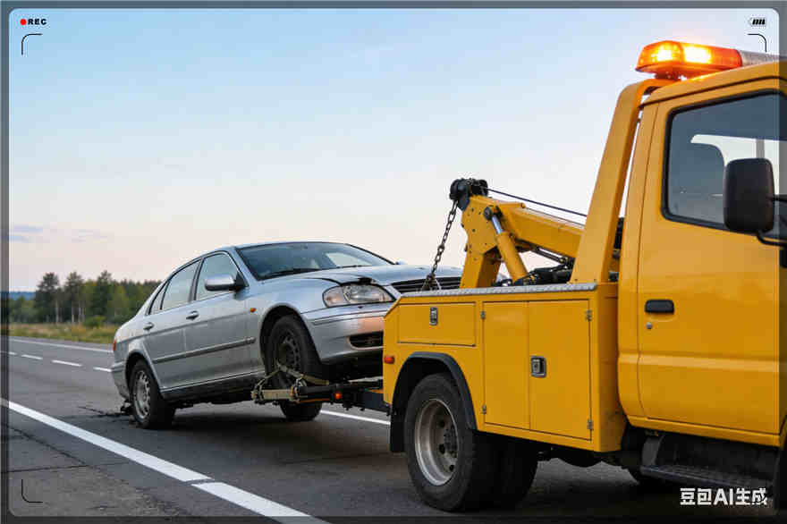 贡井区拖车救援电话【案例】